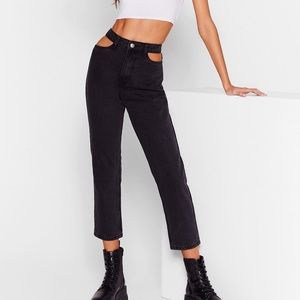 Cut out high wasted money jeans